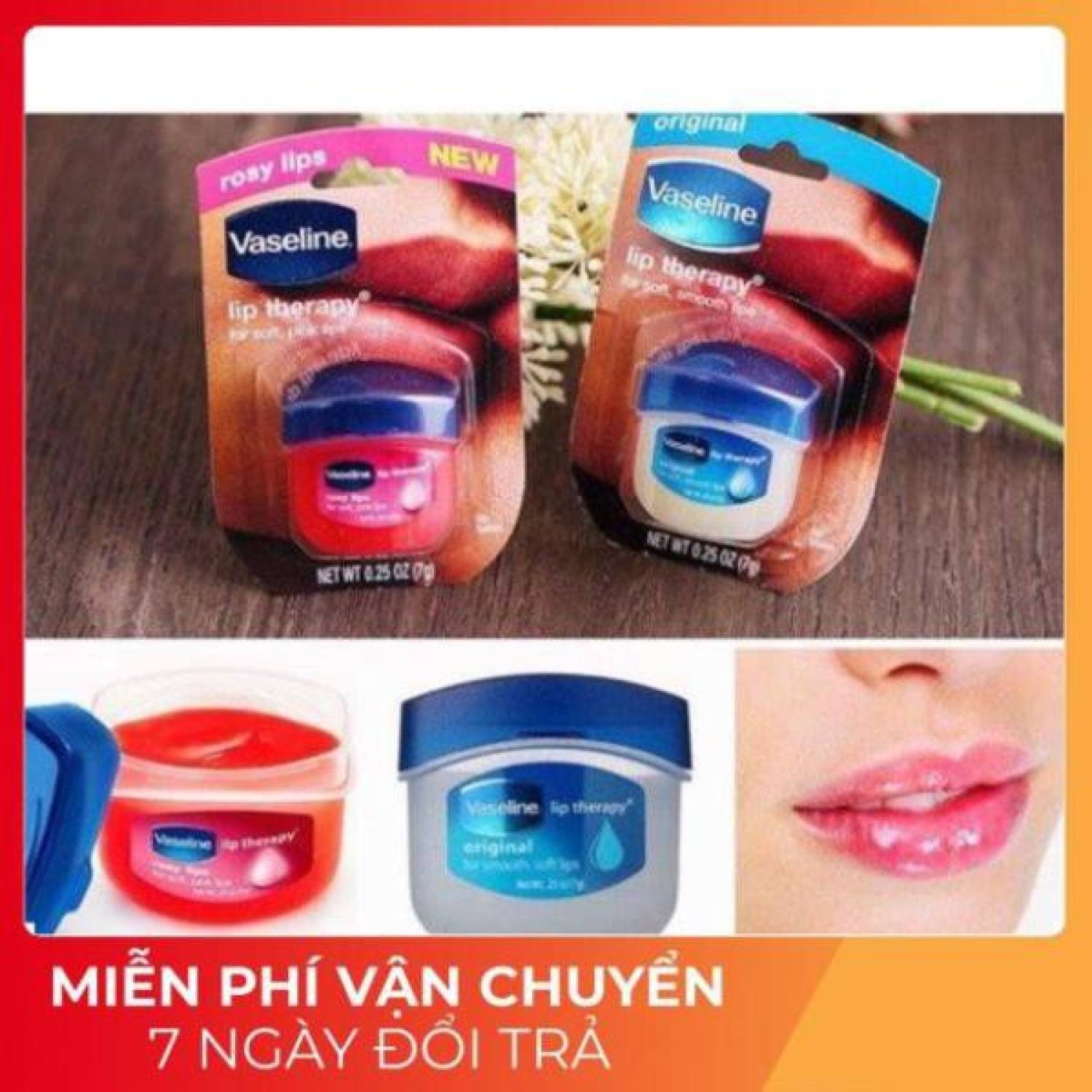 Dưỡng môi vasina 7g