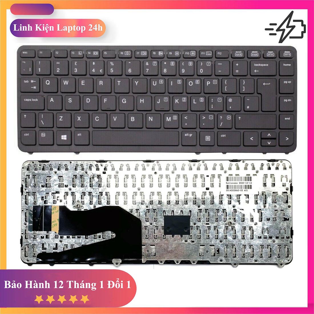 Bàn phím laptop hp elitebook 840 g1, 840 g2, 850 g1, 850 g2, 740 g1, 740 g2, 745 g2, 750 g1, 755 g2, zbook 14