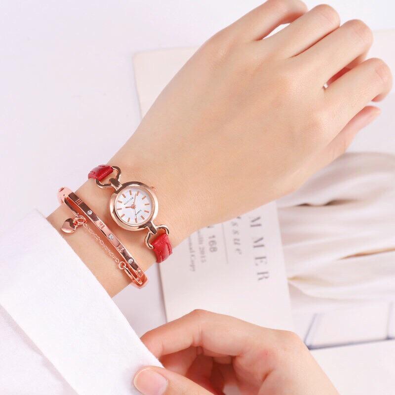 [HCM][QUÁ ĐẸP] ĐỒNG HỒ NỮ MSTIANQ DÂY DA ĐỘC LẠ NHỎ NHẮN MỚI VỀ