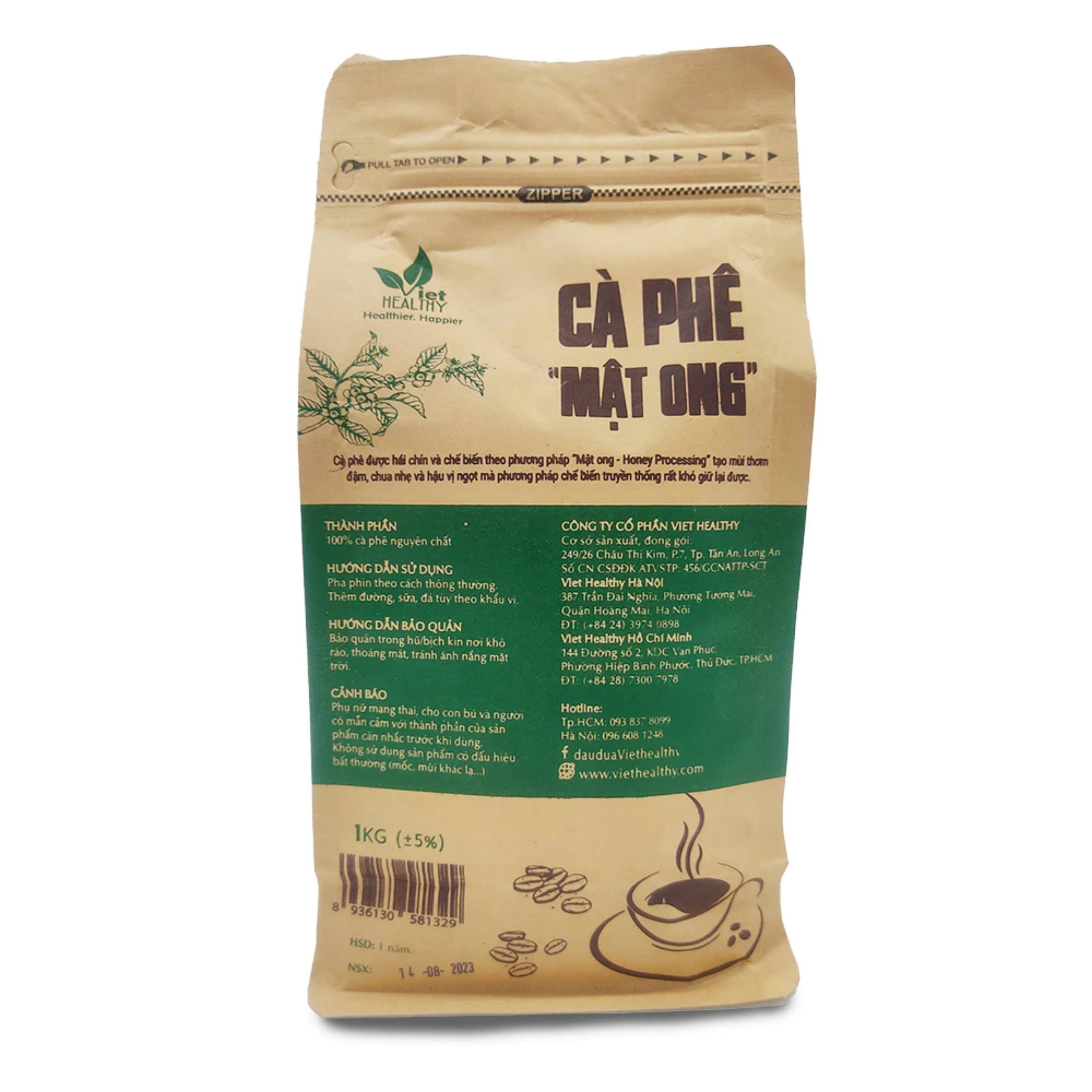 Cà Phê "Mật Ong" dùng để uống Viet Healthy 1kg