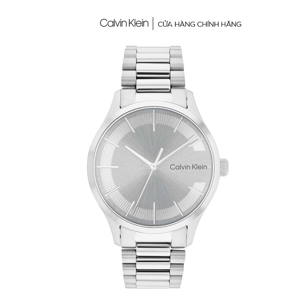 15-17.8 - DISCOUNT 25% x Đồng hồ Calvin Klein Nam Nữ dây Kim loại SS22