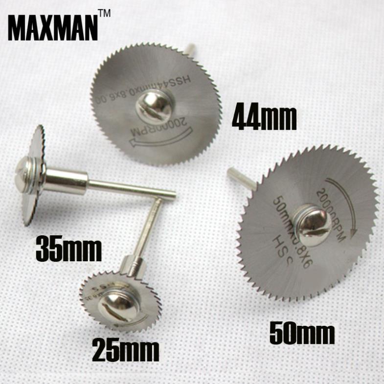 Lưỡi cưa gỗ nhựa kèm trục cán 3mm - đĩa cưa gỗ tự chọn kích cỡ