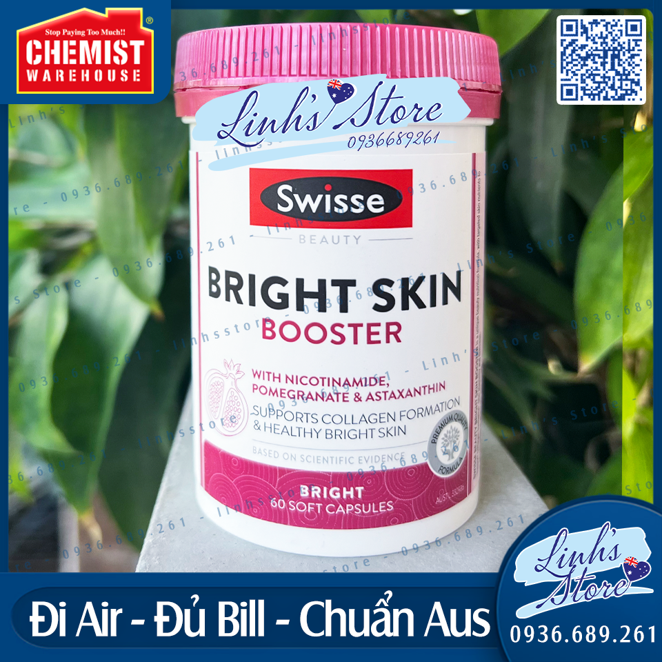 Trắng sáng da Swisse Beauty Bright Skin 60 viên 💙 Chemist Warehouse - Úc | linhsstore