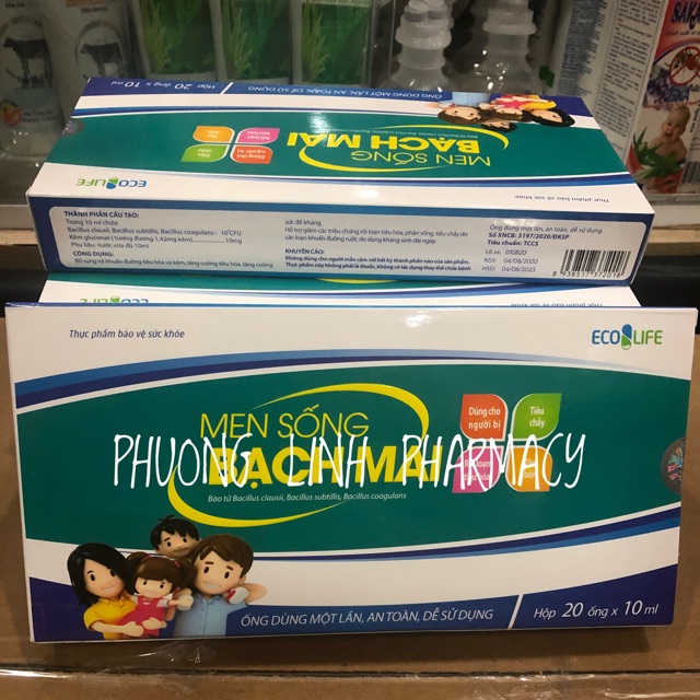Men sống bạch mai hộp 20 ống (date 2023), cam kết hàng đúng mô tả, chất lượng đảm bảo an toàn đến sức khỏe người sử dụng, đa dạng mẫu mã, màu sắc, kích cỡ
