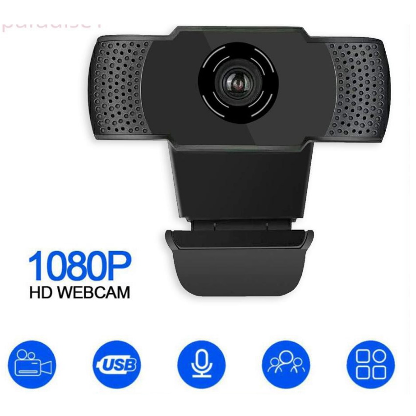 Webcam Máy tính chuyên dụng cho Livestream, Học và Làm việc Online Siêu rõ nét HD 1080p Có Mic Thu