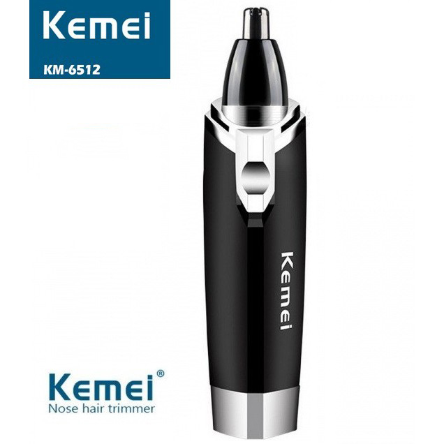 Máy tỉa lông mũi dùng pin kemei km-6512 tiện lợi