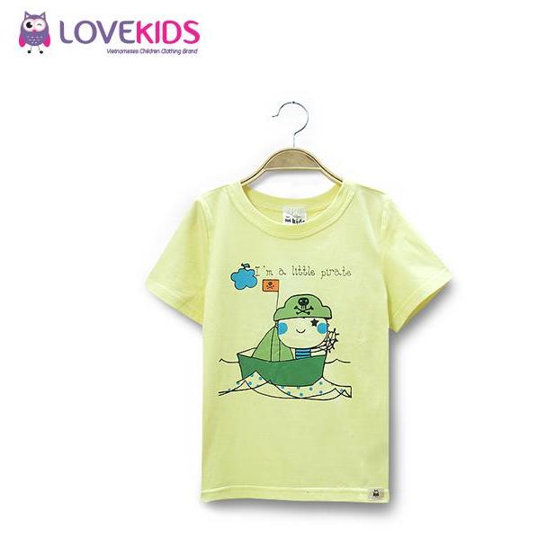 Áo thun bé trai cộc tay Bigboy Lovekids LK0019B