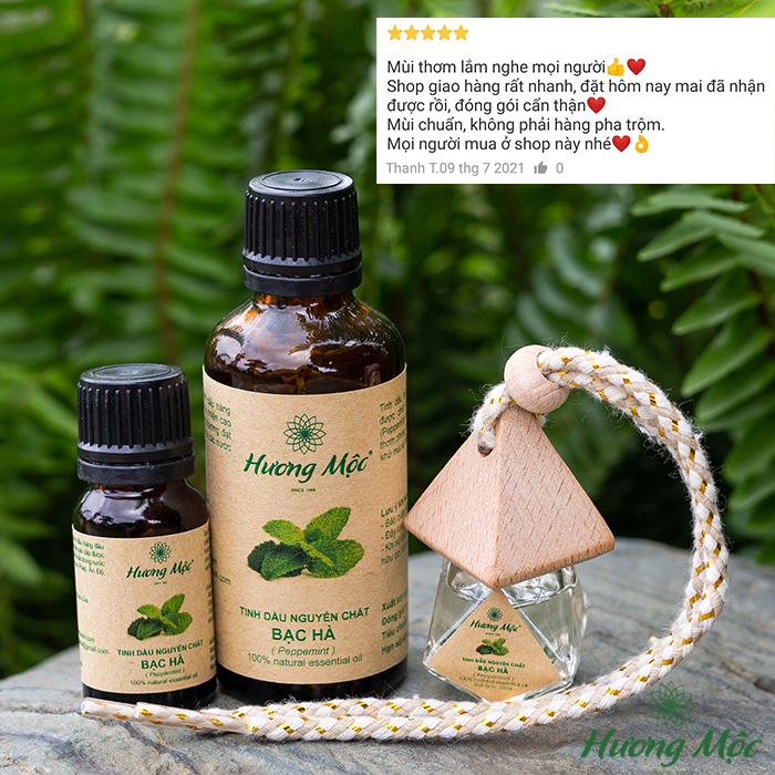 [COMBO] Tinh dầu Bạc hà Hương Mộc | Peppermint Essential Oil - Tinh dầu nguyên chất có kiểm định COA
