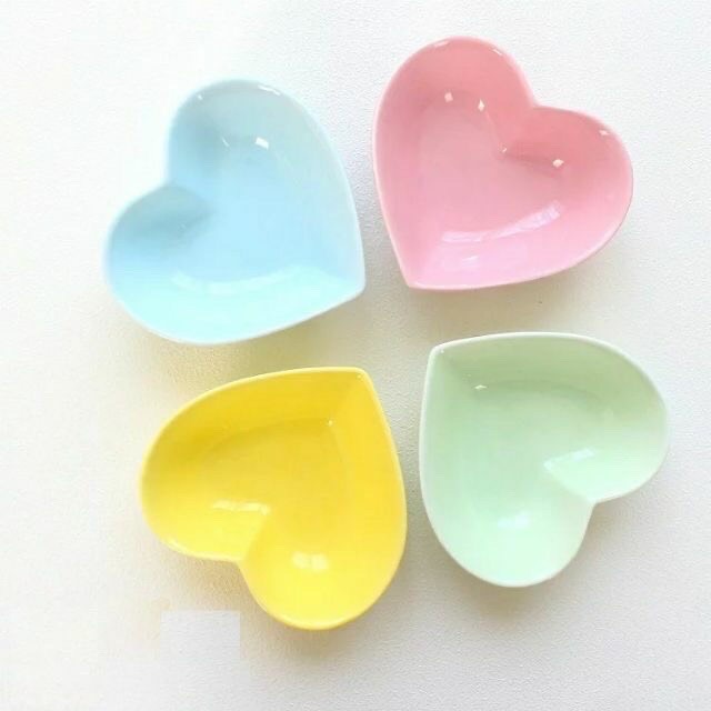 Bát ăn dặm gốm sứ hình trái tim cho bé 150ml goodbabytbvn