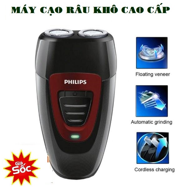 Máy cạo râu nam đa năng, Máy Cạo Râu 2 Lưỡi Flyco FS 189 máy cạo râu điện cắm sạc cạo râu khô và ướt