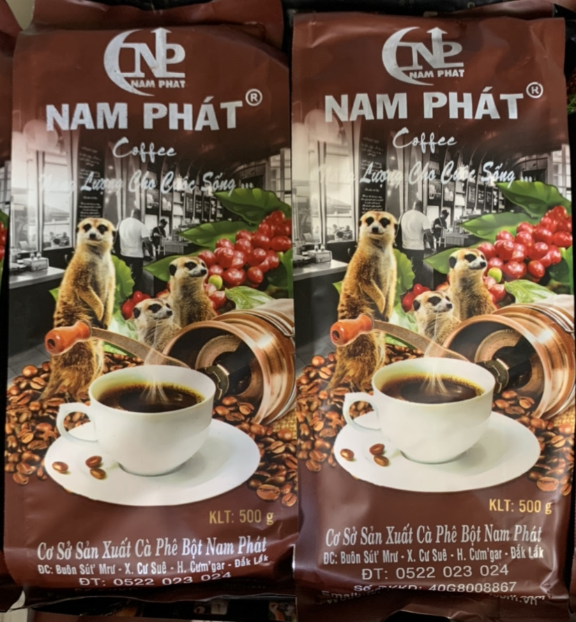 5KG  -Cà Phê [ NAM PHÁT  ]  rang xay nguyên chất Phố Núi Buôn Mê Thuột - 500 gram