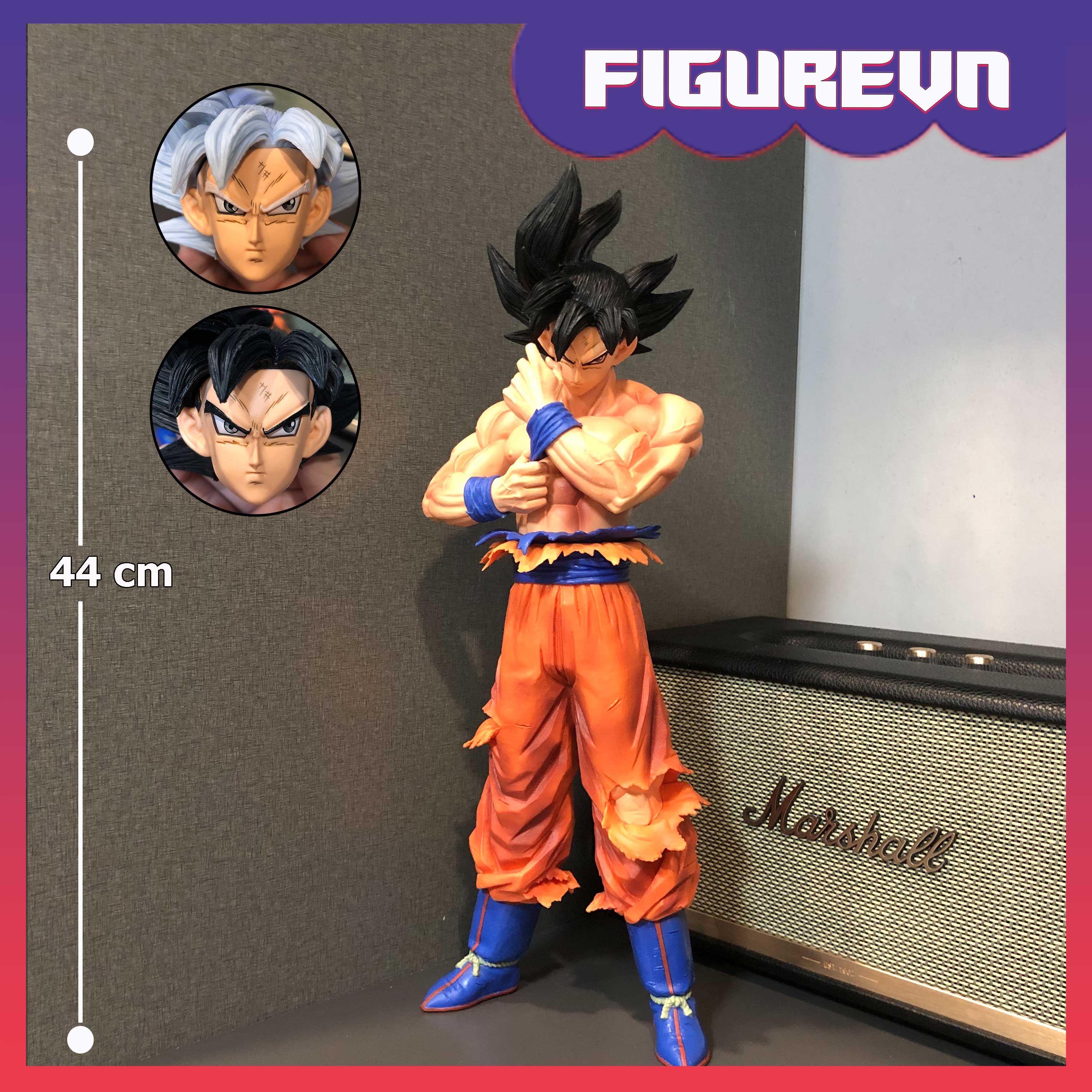 Mô hình Son Goku bản năng vô cực 49 cm có LED usb  Dragon Ball