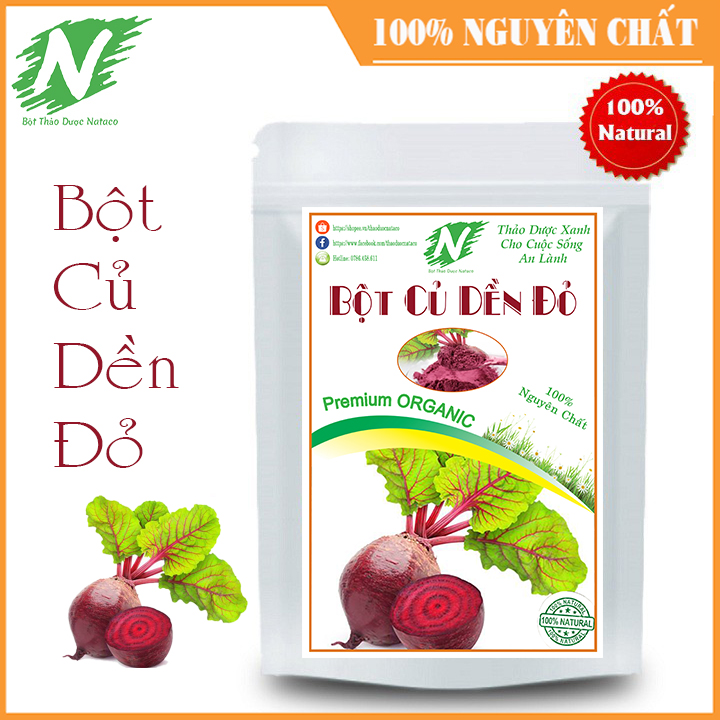 Bột củ dền nguyên chất 100g