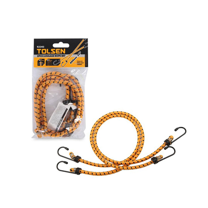 Bộ 2 dây thun buộc hàng tolsen 600-900mm 62242-62243 đường kính 7mm, cao su co giãn tốt, bh 12 tháng tools and hardware