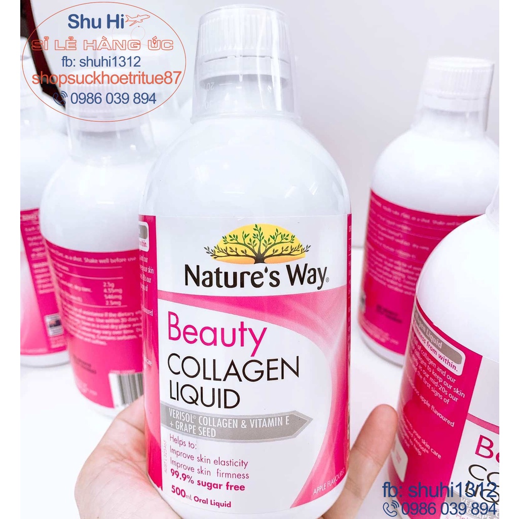 Collagen dạng nước của Natures way Úc 500ml - Nature's Way Beauty Collagen Liquid _chính hãng
