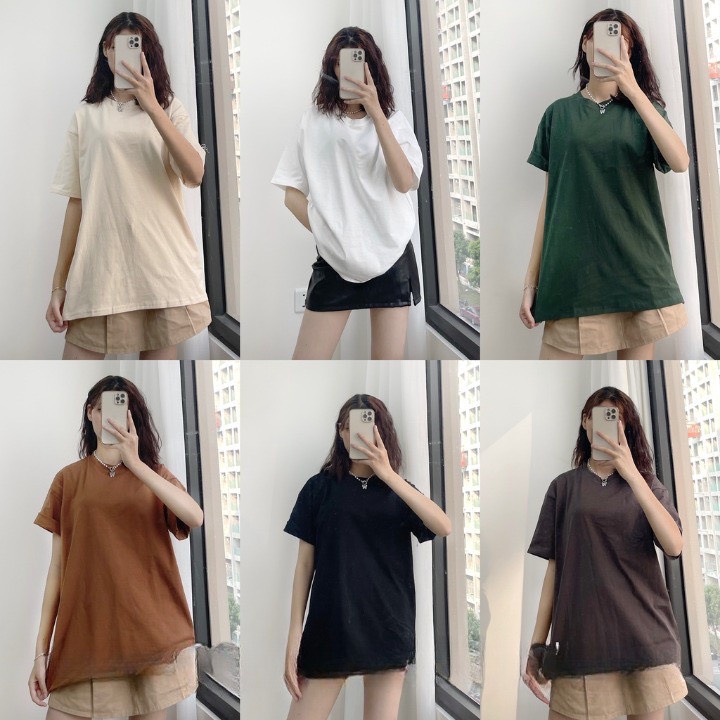 Áo thun trơn 3158 | phông 3158 cotton khô qc unisex nam nữ nhiều màu_unisex
