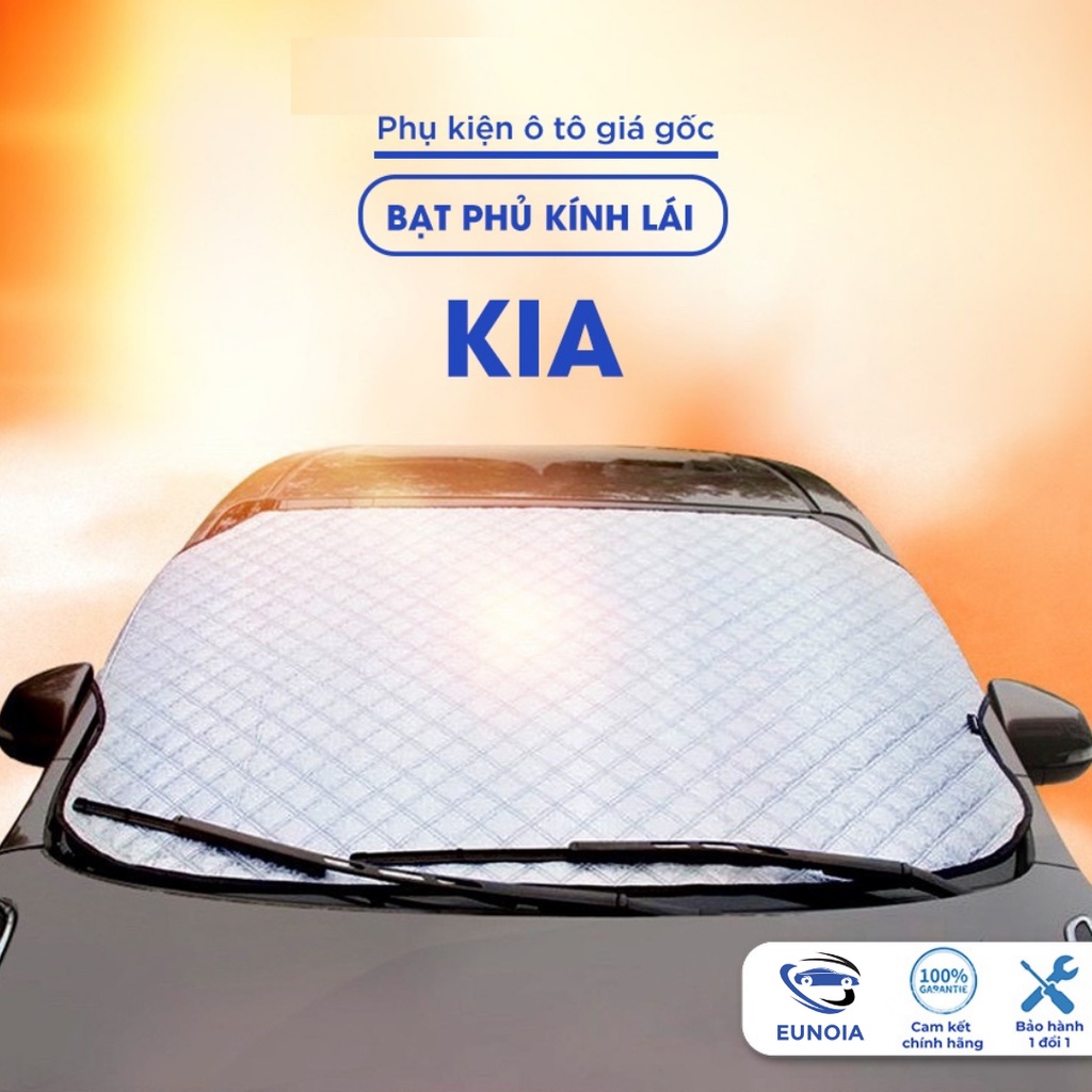 Bạt phủ kính lái Kia morning soluto cerato seltos sorento ô tô cách nhiệt 4 lớp tráng bạc chống nắng bảo vệ xe ô tô