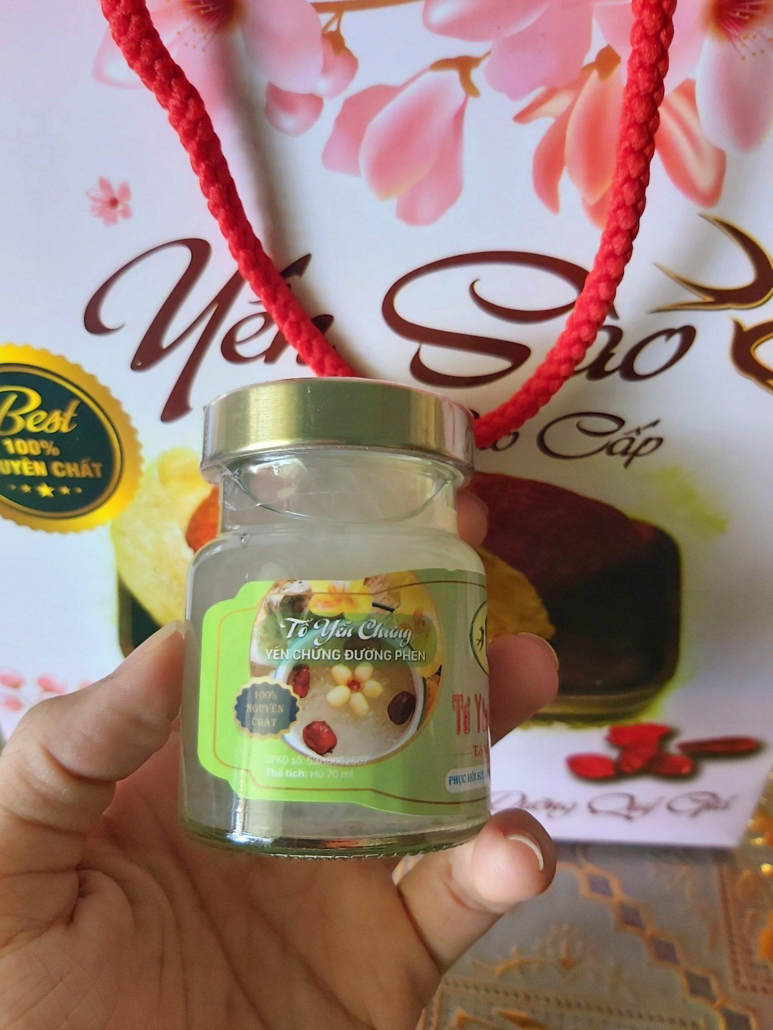 Yến tươi chưng đường phèn 60% yến tự nhiên - Hủ 70ml