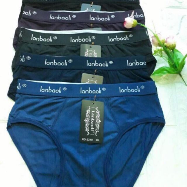 10 quần sịp nam cotton Lanbaoli, quần lót nam