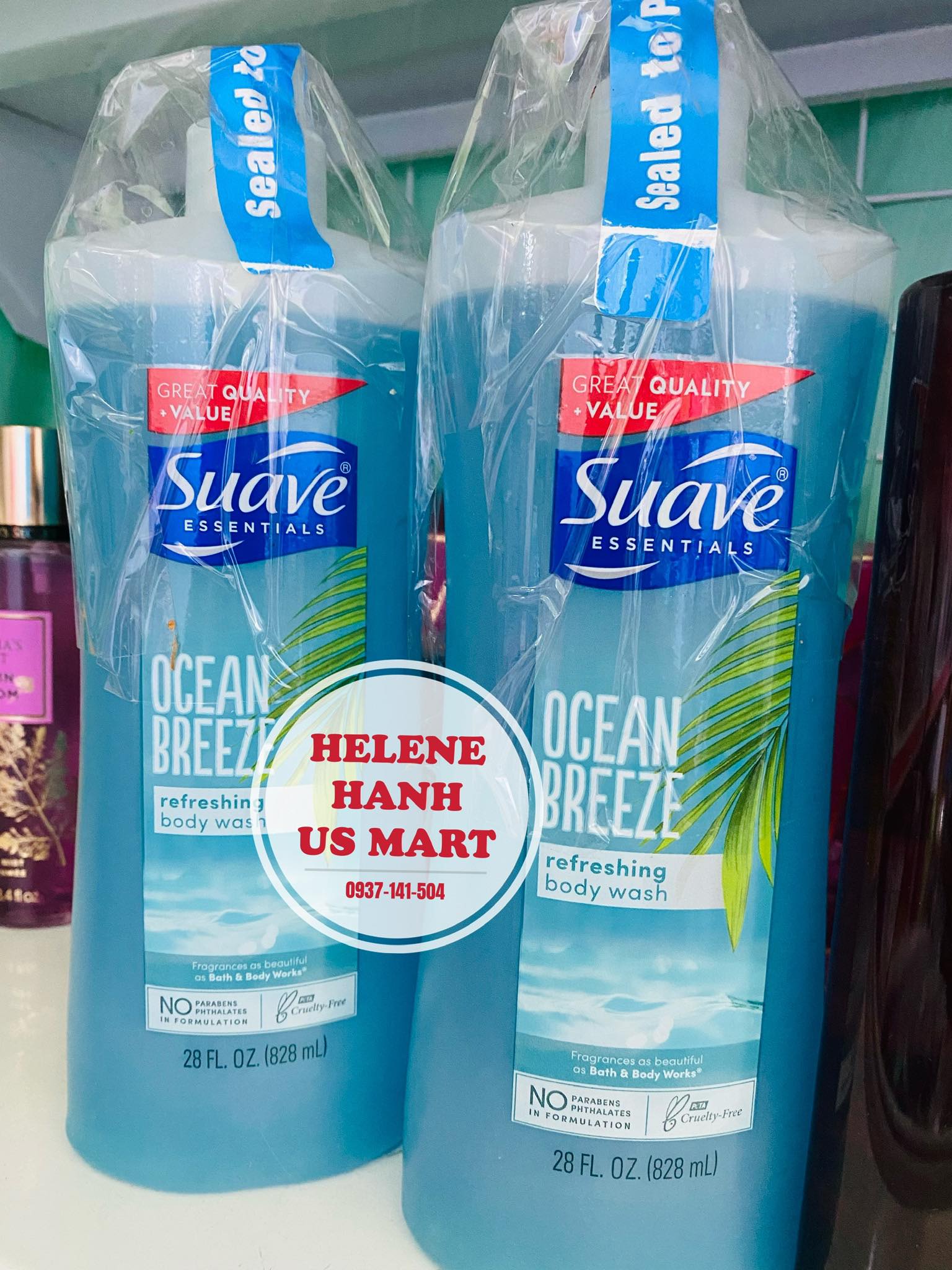 Sữa tắm Suave Essentials Ocean Breeze 828ml