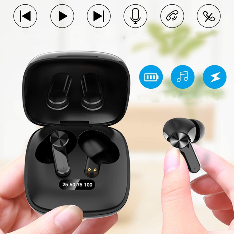 Tai nghe Bluetooth không dây mới Tai nghe Bluetooth âm thanh nổi Hi-Fi có micrô, Chống ồn chống nước IPX5 Tai nghe không dây thể thao - Hàng Chính Hãng PKCB316