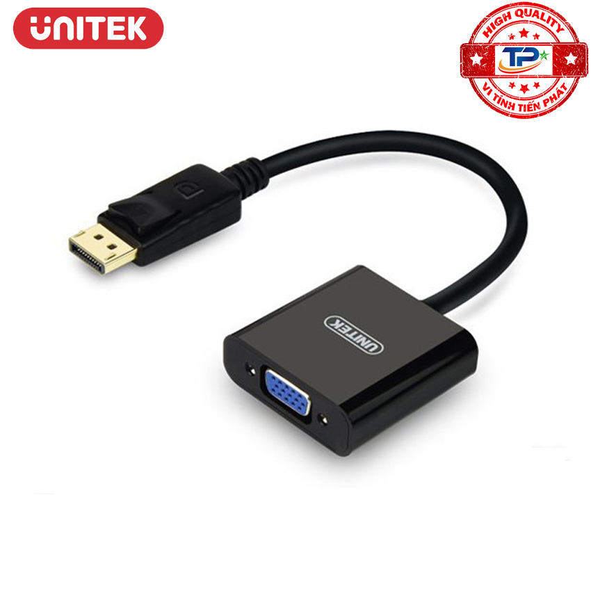 Bộ chuyển cổng displayport to sang cổng vga - unitek y-5118e .