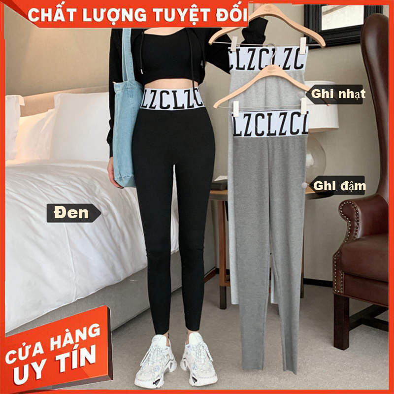 Quần Legging Cạp Cao Nữ Đẹp Thon Chân Tôn Dáng