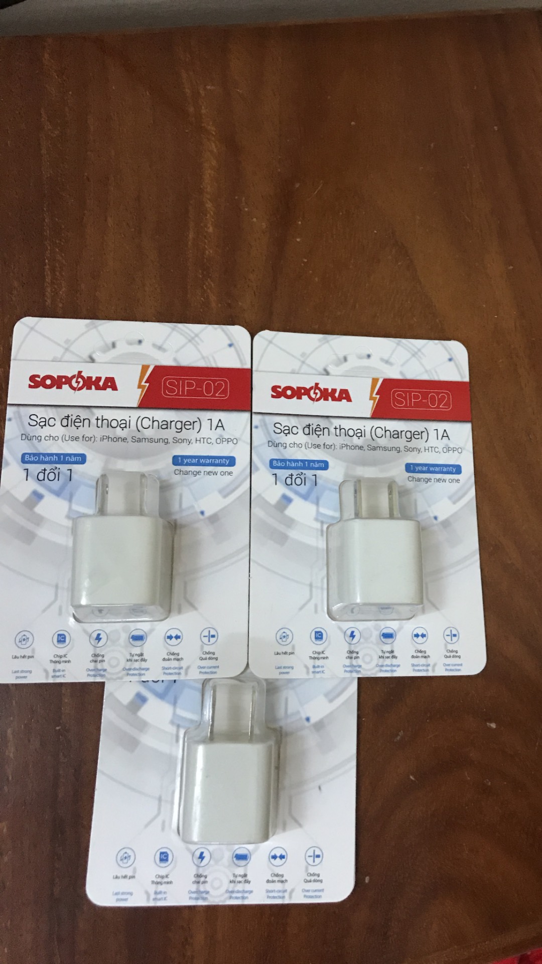 Củ sạc điện thoại sopoka sip-02 1a