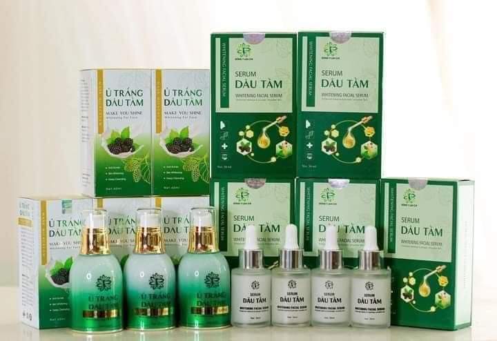 Bộ đôi ủ trắng + serum dâu tằm