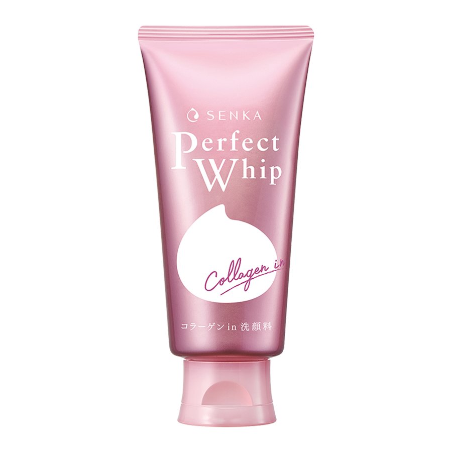 [HCM]SỮA RỬA MẶT SENKA COLLAGEN PERFECT WHIP (TUÝP MÀU HỒNG - CHỐNG LÃO HÓA) - HÀNG NỘI ĐỊA NHẬT
