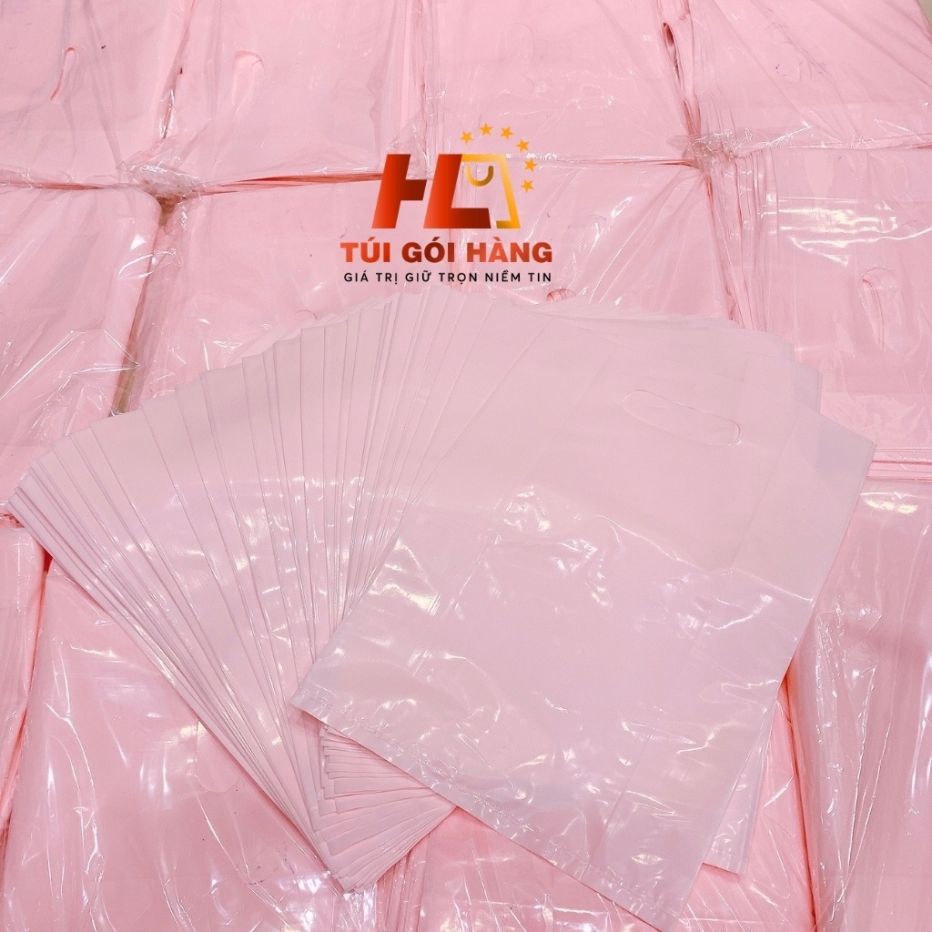 Túi Nilong Hột Xoài Pe Màu Hồng Pastel
