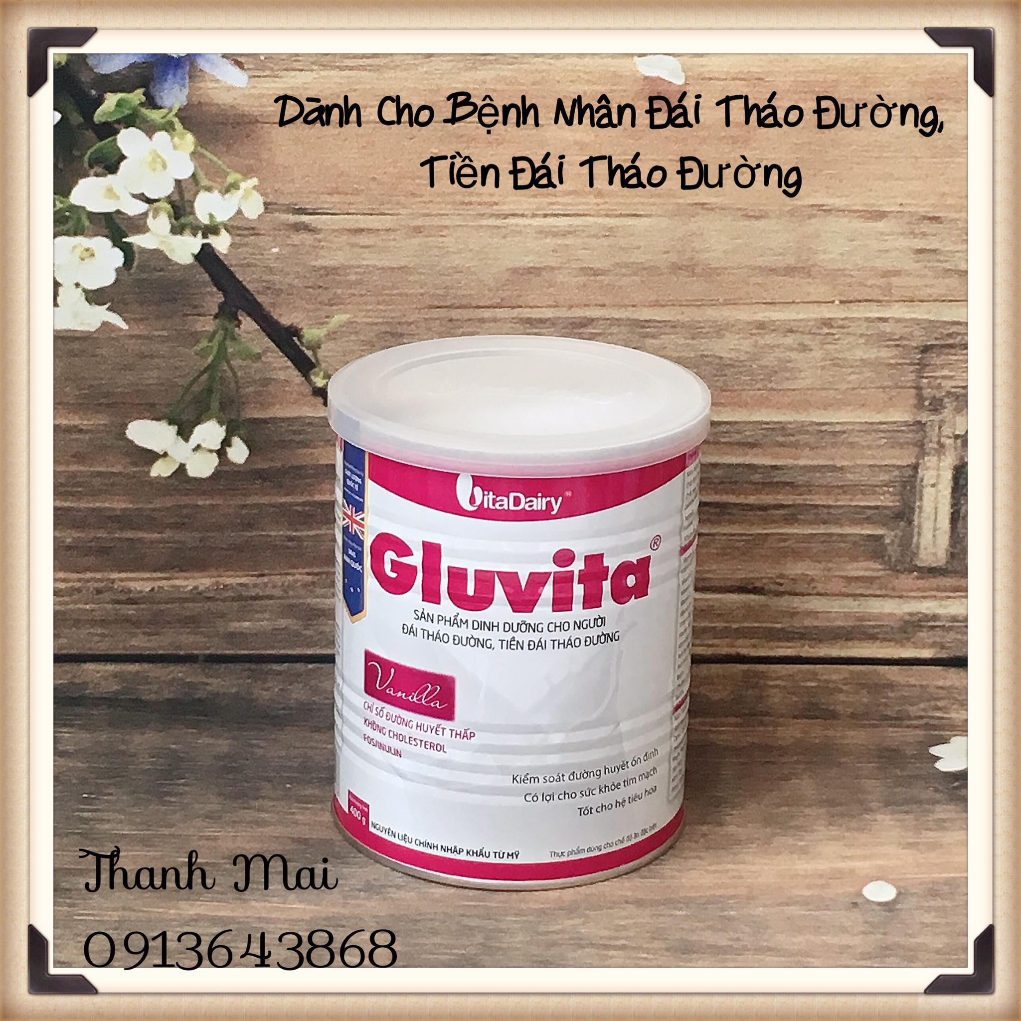 Sữa gluvita 400g dành cho bệnh nhân tiểu đường