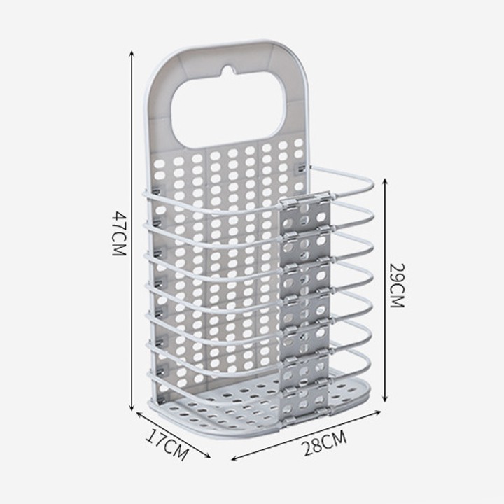 Giỏ nhựa đựng đồ đa năng CHÍNH HÃNG treo tường gấp gọn. Giỏ đồ thông minh