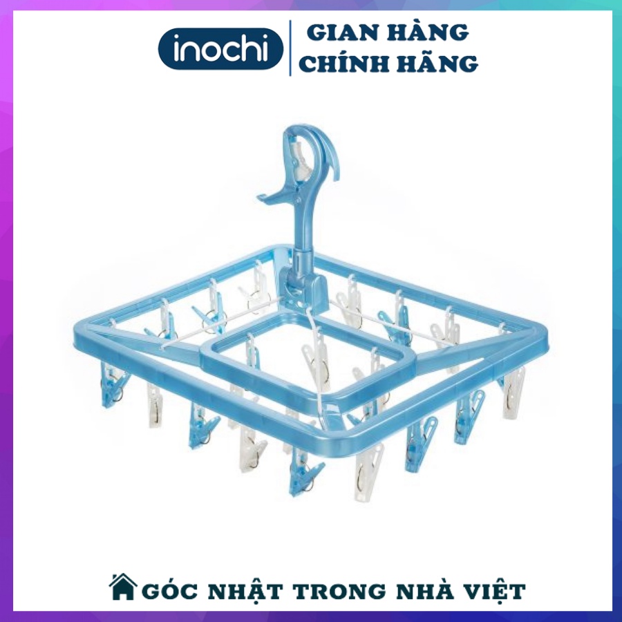 Móc Chùm Phơi Đồ Cho Bé, Quần Áo Sơ Sinh, Tất, Đồ Lót Vuông INOCHI
