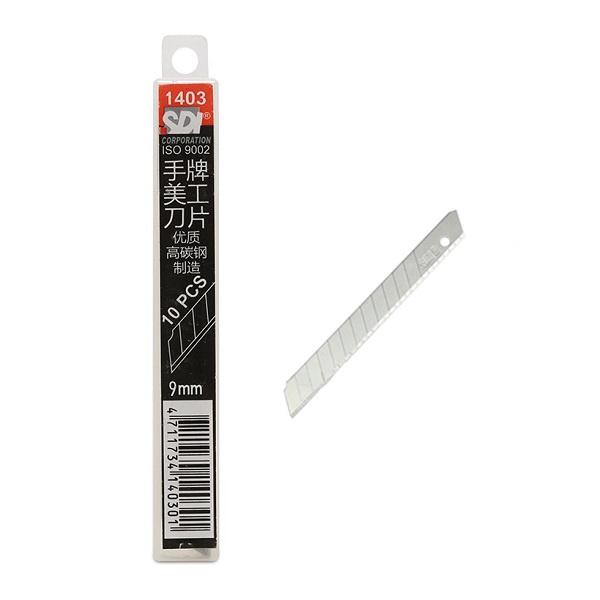 Hộp 10 lưỡi dao trổ to bé sdi
