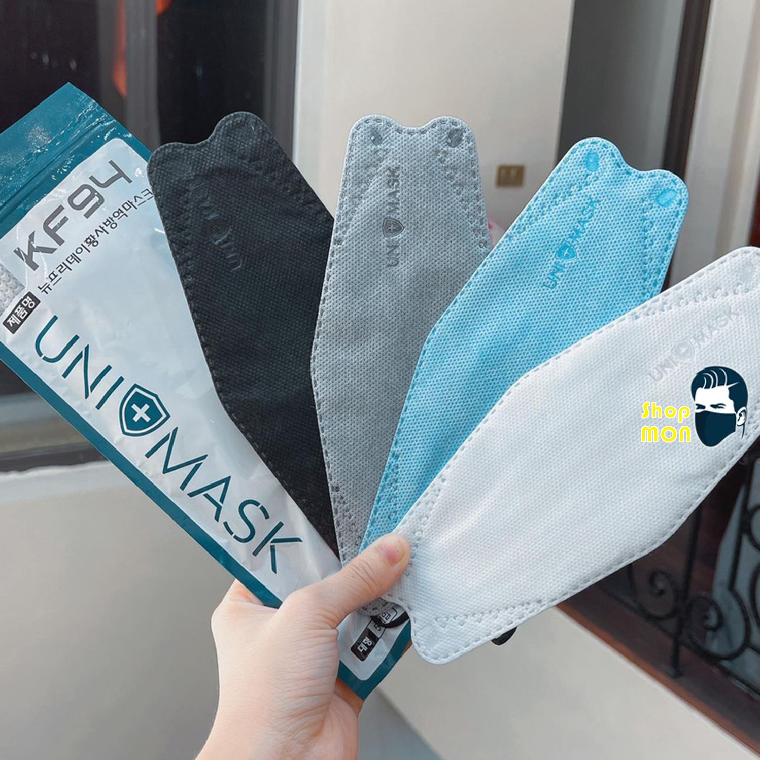 [Set50 Chiếc] Khẩu trang 4 Lớp KF94 UNI MASK Chống Bụi Mịn Và Kháng Khuẩn Hàng Cao Cấp Hàn Quốc (Túi díp)