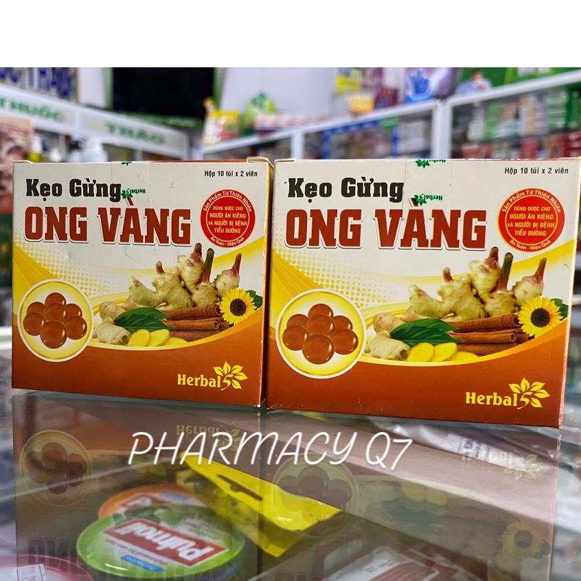 Nguyên lốc 10 hộp kẹo gừng ong vàng/ keo g ong vang thảo việt