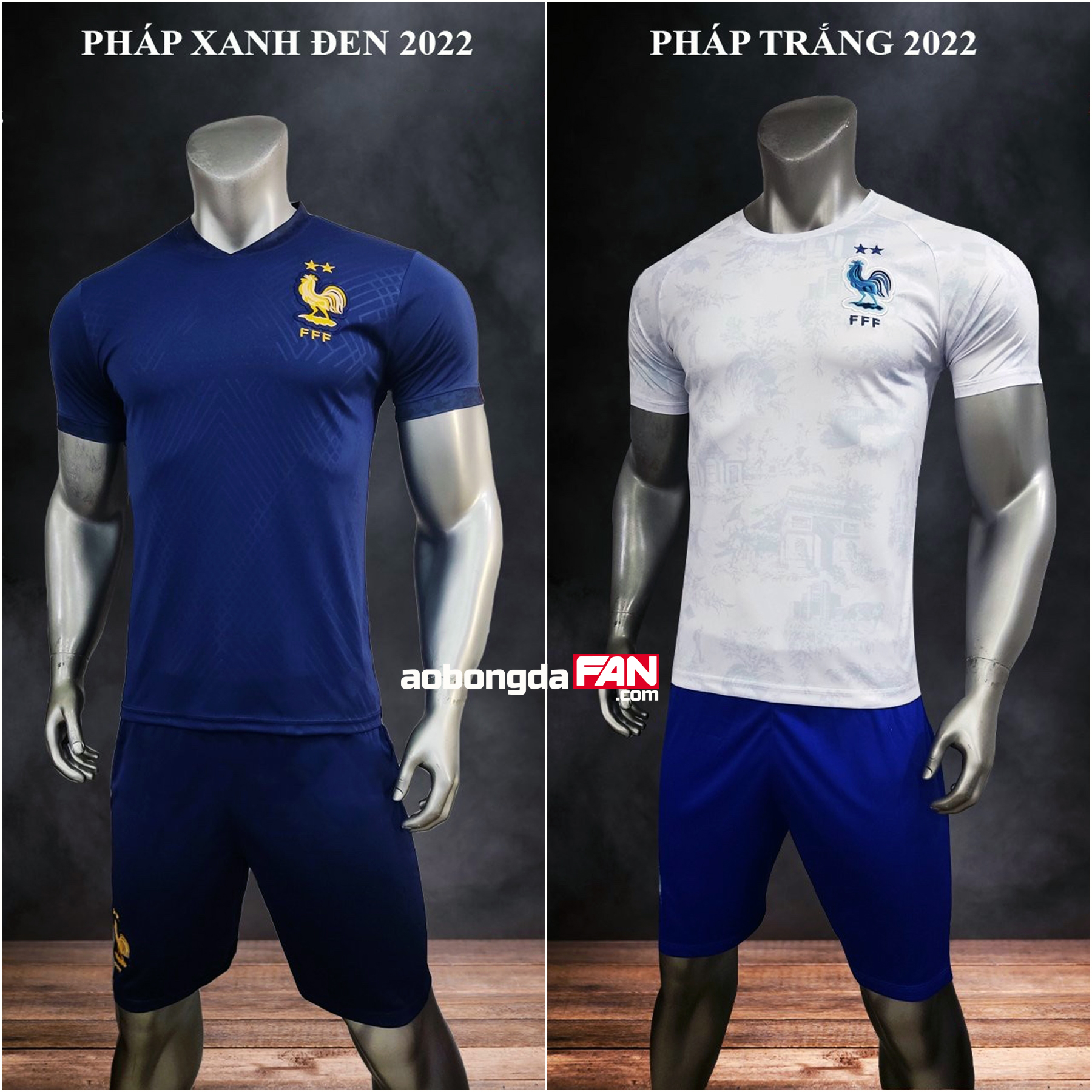 Bộ quần áo bóng đá đội tuyển pháp 2024 có in tên số