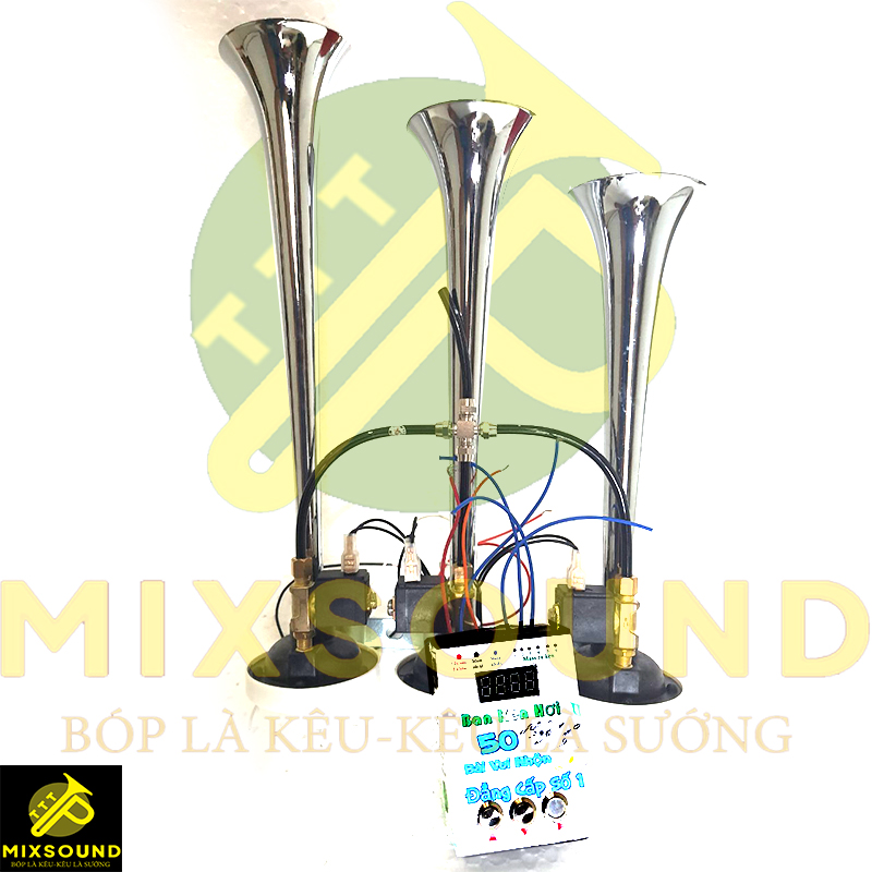 Kèn baby shark,kèn nhạc 3 loa tiếng chuẩn 50 bài , còi hợp âm,kèn hợp âm, dễ lắp đặt, 12v-24v,bảo hành 1 năm
