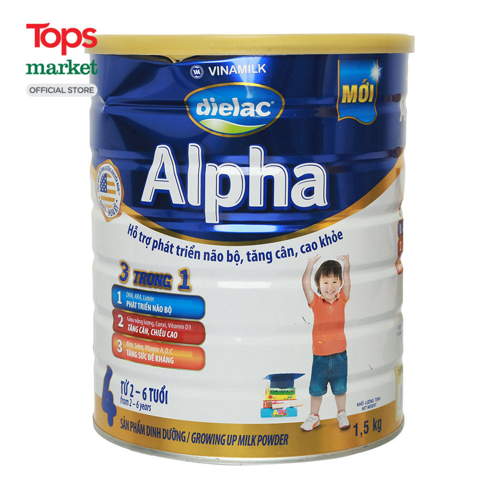 Sữa bột dielac alpha 4 1.5kg - siêu thị tops market