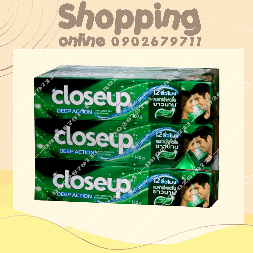 Combo 6 tuýp Kem đánh răng Close Up Thái Lan 160Gr