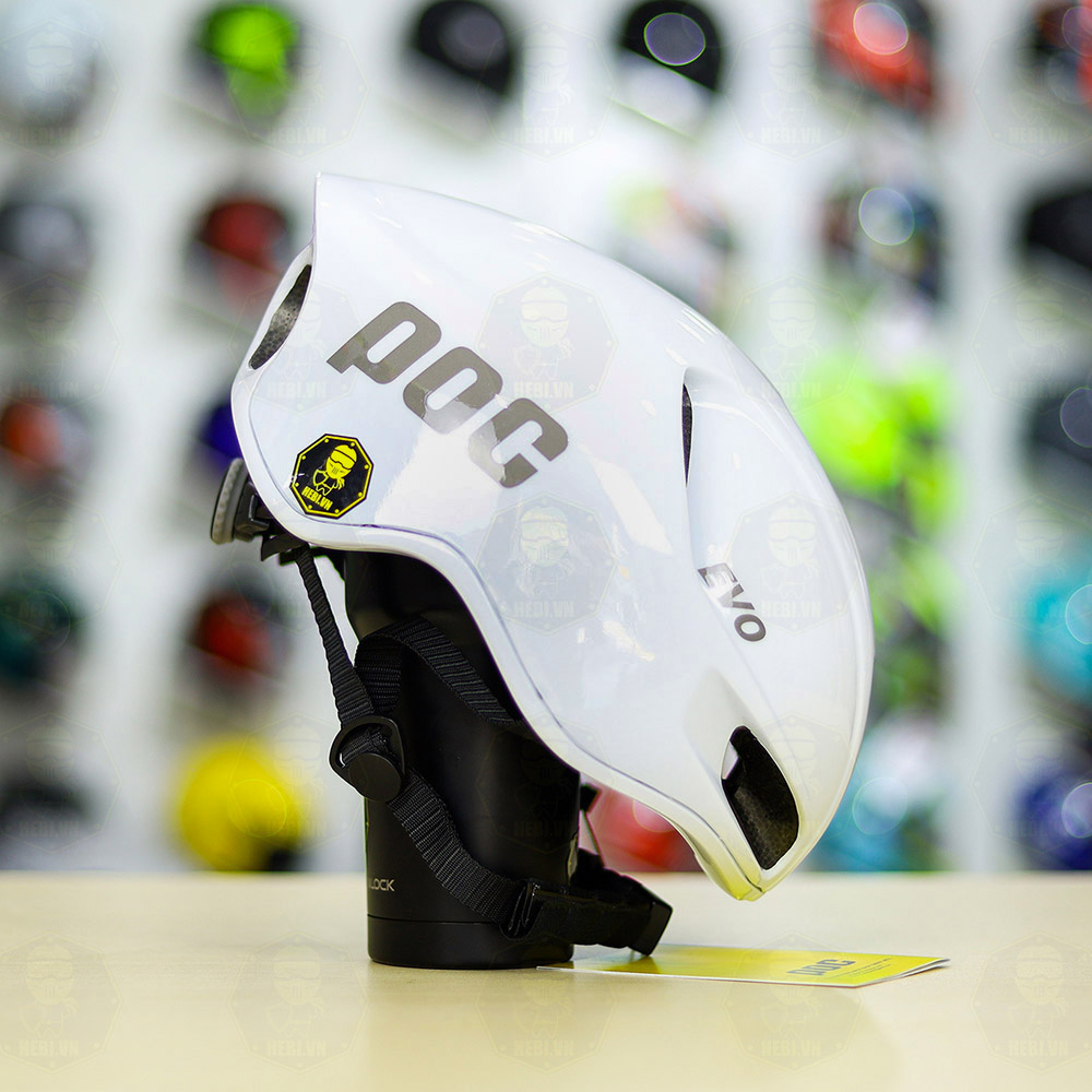 Nón bảo hiểm POC EVO Màu Trắng kèm túi đựng nón và hộp