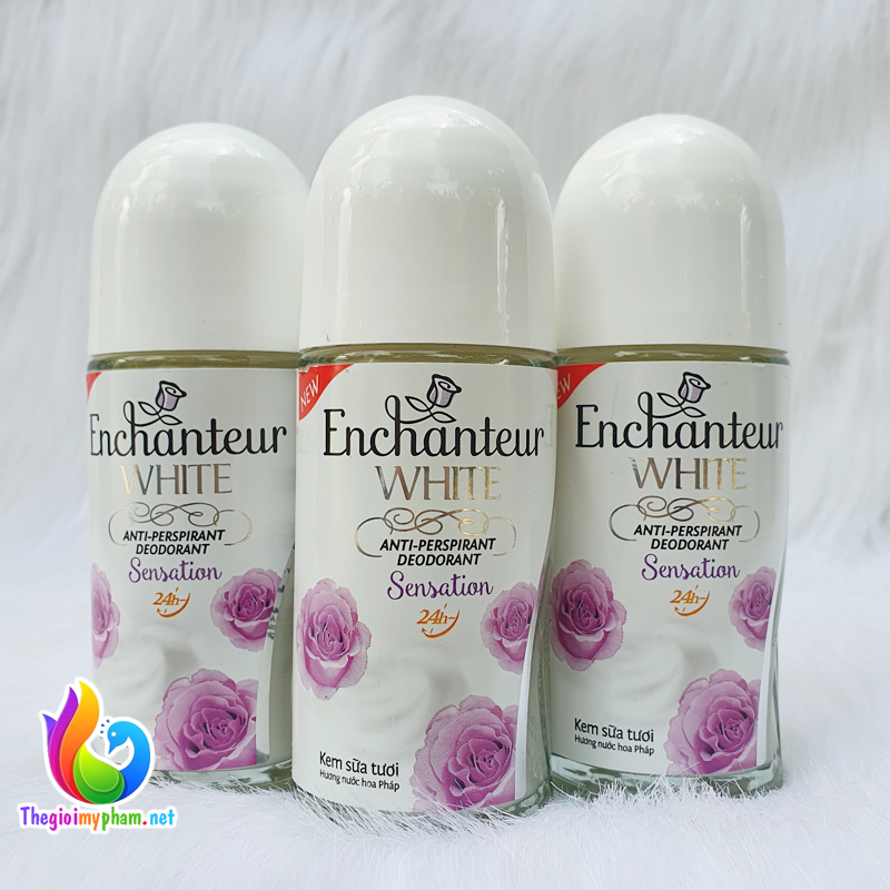 Lăn Khử Mùi Trắng Da Enchanteur Sensation 50ml