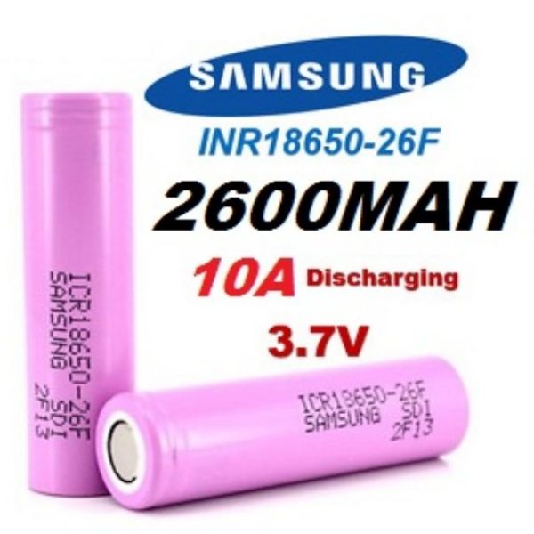 Pin 18650 samsung 2600mah 26f