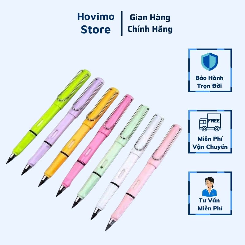 Bút chì vĩnh cửu tặng kèm tẩy trong bút không cần gọt dành cho học sinh sinh viên HOVIMO PVN17545