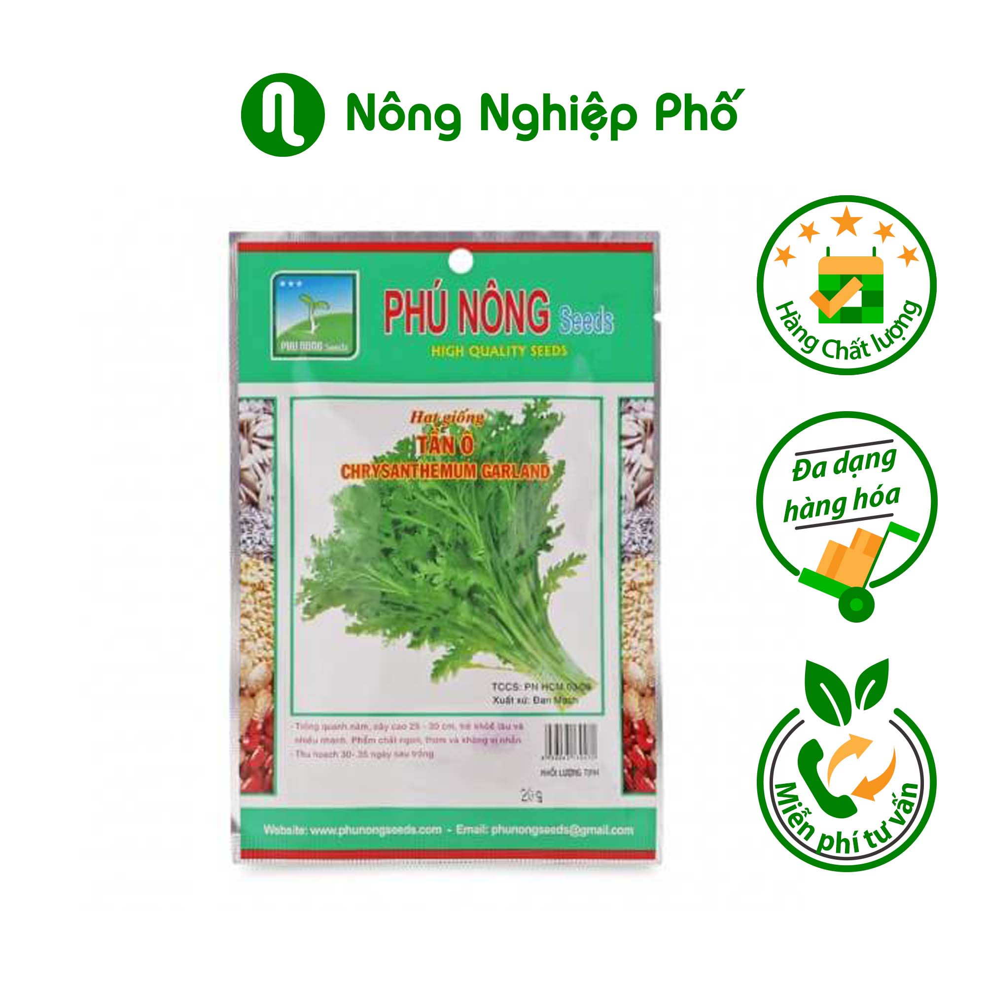 Hạt giống tần ô phú nông - gói 20 gram - nông nghiệp phố