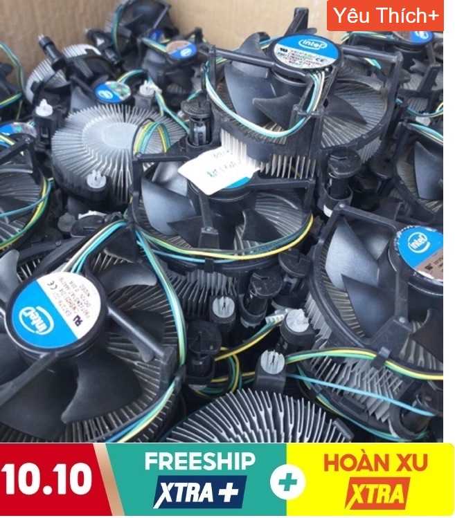 Quạt tản nhiệt cpu socket 775 1155 1150 1151 fan zin bóc máy
