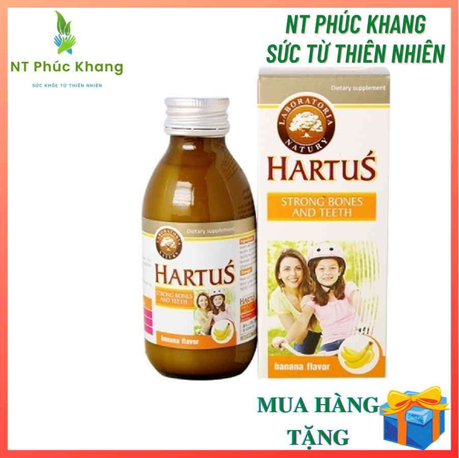 Hartus Strong Bones And Teeth.Bổ sung Canxi,Vitamin D,K Giúp Bé Phát Triển Chiều Cao