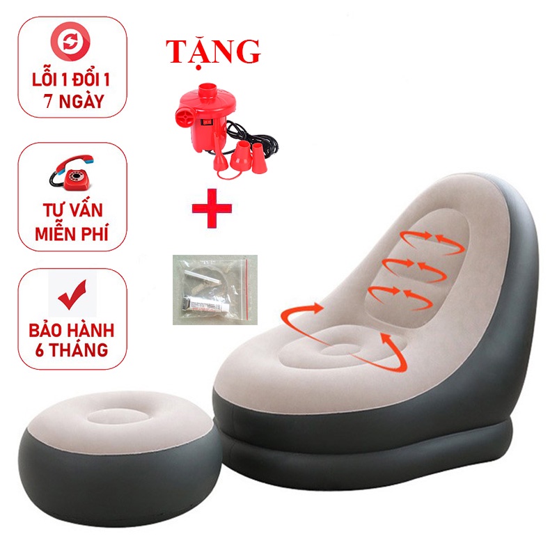 Ghế đệm hơi cao cấp, đệm hơi tựa lưng cao cấp, ghế hơi êm ái kèm bơm điện