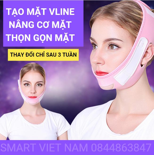 Đai nâng cơ định hình khuôn mặt Vline, Đai đeo mặt làm VLINE thon gọn mặt, Vline 4D, massage mặt